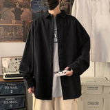 Y2k Shirts for Men Clothing Spring Autumn New Teens Korean Fashion Tops Male Camisas De Hombre Ulzzang Chic Janpanese Hip Hop