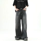 Men New Loose Denim Pants Male Fashion High Waist Casual Straight Wide Leg Trousers Hip Hop Baggy High Street Denim Long Pants