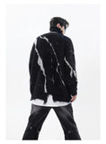 Turtleneck Sweaters Men Winter Lace-up Design Thicken Warm Pullovers Vintage Slouchy Streetwear Japanese Style Soft Personality