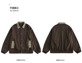 Japanese Spring Autumn Retro Plaid Jacket Korean Men's Women's College Loose Coat Casual Versatile Couple's Preppy Jacket Chic
