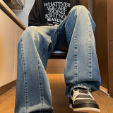 New Big boy Jeans for Men Streetwear Baggy Jeans Large size Patchwork Denim Leisure Simple Dime Pants Women Jeans Hot  jean