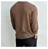 Spring Summer Korean Version Men's Shirt Round Neck Loose Casual Hollow Perspective Cardigan Men's Artistic Versatile Tops