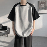 Summer Short Sleeved T-shirt Men White Casual T Shirt Men Streetwear Korean Loose Round Neck T Shirt Mens Top Plus Size 4XL