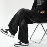 Men Baggy Vintage Wide Leg Jeans Male Designer Spring Autumn Casual Denim Pants Fashion Straight Leg High Street Denim Trousers