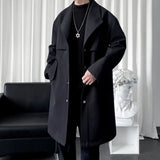 2025 New Autumn Trench Men's Fashion Overcoat for Male Long Windbreaker Korean Streetwear Men Quality Outerwear Clothing