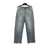 Original Design Retro Washed Unisex Jeans Casual Ripped Loose Men Pants High Street Vintage American Oversized Jeans