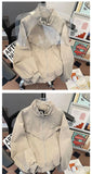 American Cityboy Jacket Wash Canvas Deconstructed Stand Collar Coat Design Sense Top Spring Autumn Korean Trend Bomber Jacket