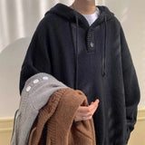 American style trend personalized trend lazy style for men and women hooded sweater loose and casual knit top for couples y2k