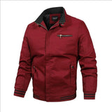 2025 Newest Autumn Men Jackets Stand Collar Slim Fit Vintage Baseball Coats Outwear Windbreak Bomber Jacket Clothing S-3XL