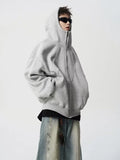 American autumn and winter street fashion personalized hooded sweatshirt for couples loose retro Harajuku casual top y2k