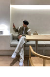 Korean Style High-end Straight-leg Casual Pants Men's Spring Summer Loose Trousers American 2025 New Trendy Wide-leg Pants Chic