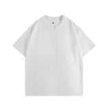 Men's Striped T shirts Cotton Solid 4XL Mens Summer Wear Oversized T-Shirt Casual Tee Shirts Fashion Male Clothes Big Size