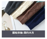 Korean style autumn and winter street fashion personalized splicing round neck sweater for couples loose and casual knitted top
