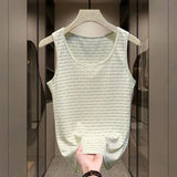 Mens Vest Casual Camisole Narrow Shoulder Sleeveless Vest Summer Casual Sports Ice Silk Quick Drying Vest Men's Clothing Unisex