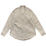 Black White Ice Silk Shirt Men Fashion Social Mens Dress Shirt Korean Loose Long Sleeved Shirt Mens Office Formal Shirts M-3XL