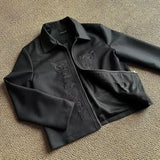 American Street Jacket Men Women Spring Korean Style Vintage Coat Trendy High-end Niche Design Embroidered Windbreaker Jacket