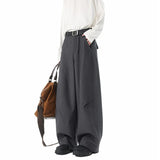 New Pants Men Fashion Casual Solid High Street Simple Hip-hop Wide Leg Trousers All-match Korean Style Loose Temperament College