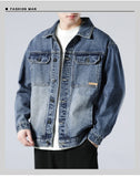 Men's Workwear Handsome Jacket Coat American Fashion Brand Jacket Denim Jacket New Simple Style Loose Versatile Men's Jacket
