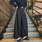 Grey Suit Pants Men Fashion Society Mens Black Dress Pants Korean Loose Casual Wide Leg Pants Mens Office Formal Trousers 4XL