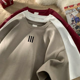 Men's Oversized T-shirts Mens Cotton T Shirt White 5XL Casual Summer Wear Fashion Print Tee Shirts for Men New Clothing
