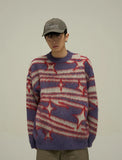 Autumn Sweaters Men Daily Fashion Comfortable Warm Blocking Pullovers Colorful All-match European Style Youthful Vitality Retro