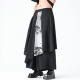 Men Casual Black Pants Men Irregular Style Trendy Japanese Pants Male Samurai Skirt Summer Bottoms Man Streetwear Trousers
