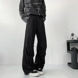 Summer Black Casual Pants Men Oversized Wide Leg Pants Men Streetwear Hip-hop Loose Pink Sports Pants Mens Joggers Trousers