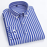 Men's Striped Shirts Long Sleeve Dress Shirts Spring Summer Casual Korean Fashion Slim Button Formal Men's Clothing Shirts