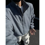 Spring Black Jacket Men Fashion Retro Pocket Workwear Jacket Men Streetwear Hip-hop Loose Bomber Jacket Mens Short Jackets Coat
