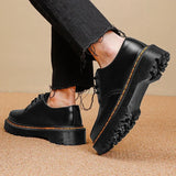 British luxury outdoor shoes brand platform oxford shoes lace-up safety boots work shoes casual soft leather martin boots 38-44