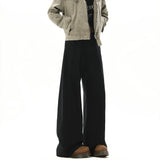American Style Vintage Wide Leg Cargo Pants Men's Baggy Fashion High Street Overalls Coffee Streetwear Male Mopping Trousers