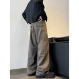 American Street Spring and Autumn Men and Women Trendy Personality Straight Tube Washed Jeans Couple Loose Retro Casual Pants