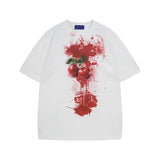 Mens Tees Tops Streetwear Vintage Creative Print T-Shirts Men Oversized Harajuku Summer New Casual Short Sleeve T Shirts Male