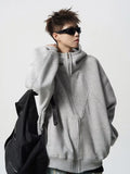 American autumn and winter street fashion personalized hooded sweatshirt for couples loose retro Harajuku casual top y2k