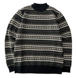 Winter Sweaters Men Slim Fit Warm Fashion Retro Knitted Pullovers Men Korean Casual Long Sleeved Sweaters Mens Jumper Clothes