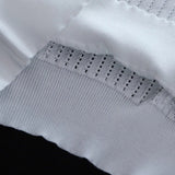 T-shirts for Men Hollow Out Summer Turn-down Collar Short Sleeve Solid Lightweight Korean Style Button Knitted Commuting Casual