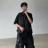 New Fashion Men's waistcoat Youth lapel Solid Sleeveless Jacket Motorcycle Ourdoor  Biker Vest for Men Clothing Concert vest