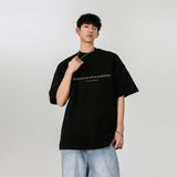 White T Shirt Oversized Cotton for Men Men's Summer 5XL T-shirts Letter Print Male Casual Wear Tee Shirts Big Size Tshirts