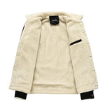 Fashion Winter New Men's Corduroy Plush Jacket Casual Jacket Trend Men's Clothing Men Outwear