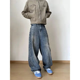 Streetwear Loose Jeans Men New Korean Style Fashion Loose Straight Wide Leg Pants  Men's Brand Clothing baggy jeans hot