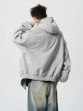 American autumn and winter street fashion personalized hooded sweatshirt for couples loose retro Harajuku casual top y2k