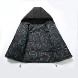 Korean Hip Hop Winter Parkas Thickened Warm Padded Coat Youth Trendy Bread Jacket Two Sides Wearing Jacket Cityboy Hooded Wear