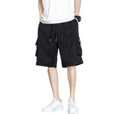 Male Cargo Shorts Classic Summer Multiple Pockets Large Size Cotton Khaki Army Green Short Pants
