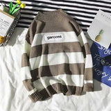 Man Clothes Pullovers Torn Crewneck Knitted Sweaters for Men Plain with Holes Solid Color Round Collar Cheap Casual A Cigaret S
