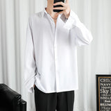 New Men's Casual Shirt Male Overshirt 2025 Long Sleeve Shirts Classic Basic Casual Slim Breathable Business Comfort Blouse
