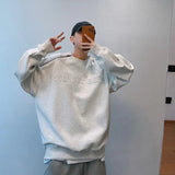2025SS Hip Hop Sweatshirt Loose Shoulder-down Steel Stamp Raised Letter Zipper O-neck Shirt Men's High-end Hat-free Clothing