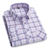 New Men's Plaid Shirts Long Sleeve Cotton Checked Shirt Formal Fashion Thin Soft Classic Basic Casual Male Clothing 6XL 5XL