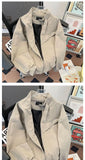 American Cityboy Jacket Wash Canvas Deconstructed Stand Collar Coat Design Sense Top Spring Autumn Korean Trend Bomber Jacket