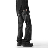 Mens Straight Leg Washed Classic Vintage Denim Jeans Comfort Fit Casual Fashion High Quality Durable Trendy Timeless Trousers