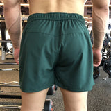 Men Sports Fitness Shorts Brother Three Quarter Pants Quick Dry Breathable Elastic Muscle Male Weight Dog Squat Plus Size M-5XL